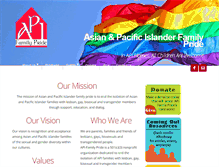 Tablet Screenshot of apifamilypride.org